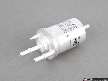 ES#3617894 - 6q0201051j - Fuel Filter - Located underneath your vehicle near the fuel tank - Mann - Audi Volkswagen