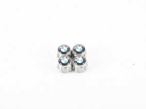 ES#3475151 - 36122447401 - Roundel Valve Stem Caps - Set Of 4 - Proudly featuring the roundel emblem - Genuine BMW - BMW