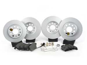 ES#3145612 - ESK5747 - Power Stop Euro-Stop Premium Front & Rear Brake Kit (288mm/272mm) - An authentic OE-specification 4-wheel braking solution featuring European-sourced pads, high-carbon smooth Geomet coated rotors, and strict ECE-R90 certification. - Power Stop - Volkswagen