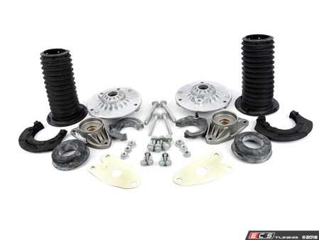 ES#3509495 - 31306863135KT - Cup Kit/Coilover Installation Kit - With Spring Pads (3-Bolt M10) - Everything you need to install coilovers, shocks/struts, or a cup kit on your BMW - Assembled By ECS - BMW