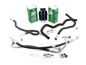 ES#2981637 - 32416771879KT - Power Steering Service Kit - Includes reservoir with cap, lines, bolts & crush washers, and fluid - Assembled By ECS - BMW