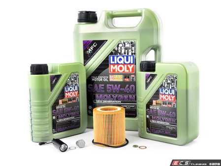 ES#3470581 - 11427566327mgKT - Liqui Moly MolyGen Oil Change Kit / Inspection I - Includes seven liters of Liqui Moly MolyGen 5w-40 synthetic engine oil, Hengst oil filter and new drain plug - Assembled By ECS - BMW