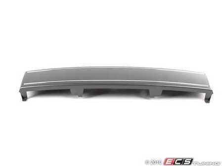 ES#2083424 - 8K0807287A1RR - Front Plate Filler - Platinum Grey/Chrome Strips - Eliminate your plate bracket for a smooth look - Genuine Volkswagen Audi - Audi