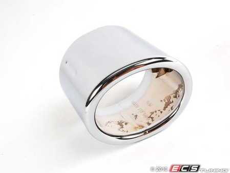ES#39421 - 18107511434 - Short Exhaust Tip - Chrome. Covers the muffler tail pipe - Genuine BMW - BMW