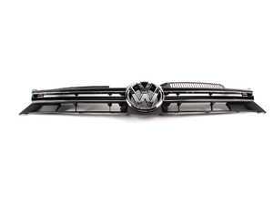 ES#2064724 - 5K0853651AMZLL - Front Grille - High Line - Black with chrome trim. - Genuine Volkswagen Audi - Volkswagen