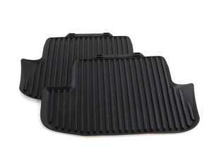 ES#461693 - 8T0061511041 - Rear All-Weather Rubber Floor Mat Set - Black - Protect your interior carpet - Genuine Volkswagen Audi - Audi