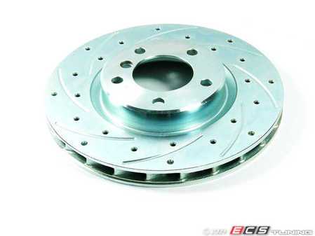 ES#248665 - 2227172XS-R - Ecs Slot/X-Drill Zinc Plated Rotor, Right - ECS - 