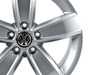 ES#3248728 - 5NA0714978Z8 - 17" 'Corvara' Wheel - Priced Each - 17"x6.5" ET38, 5x112 - Diamond Silver - Genuine Volkswagen Audi - Volkswagen