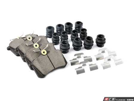 ES#3438575 - Z23-340 - Z23 Evolution Sport Rear Brake Pad Set - Carbon fiber infused low-dust ceramic brake pads with hardware - Power Stop - Audi Volkswagen