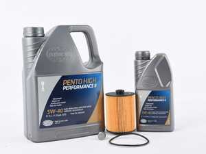 ES#2996247 - 03H115562KT6 -  Oil Service Kit  - Includes Mahle oil filter and Pentosin 5w-40 oil - Assembled By ECS - Volkswagen