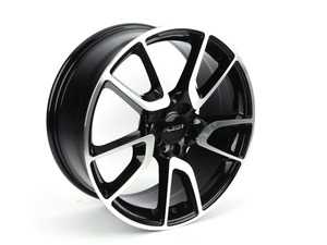 ES#3647375 - 625-1KT1 - 19" Style 625 - Set Of Four - (NO LONGER AVAILABLE) - 19"x8.0" ET30 5x112 - Black/Machine Face - Alzor - 