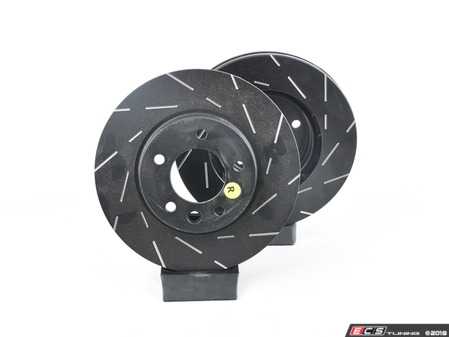 ES#2153732 - USR1325 - Front USR Series Sport Slotted Rotors - Pair (330x32)  - Upgrade to a Turbo slotted rotor for improved braking - EBC - Volkswagen Porsche
