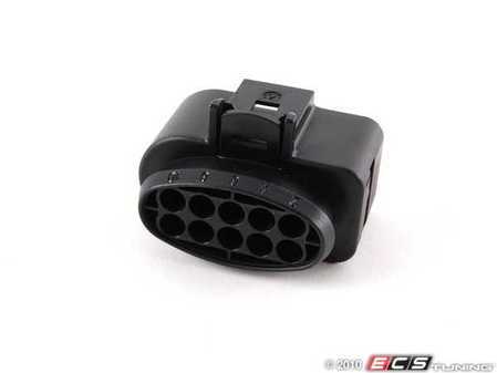 ES#1304803 - 6R0973735 - Headlight Housing Connector - Priced Each - 10 pin female housing - Genuine Volkswagen Audi - Volkswagen