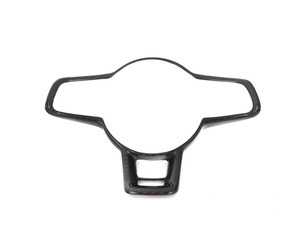 ES#3575719 - 023432ECS01-01 - Steering Wheel Hub Overlay - Black Carbon Fiber - Add race-inspired carbon fiber to your VW's interior - ECS - Volkswagen