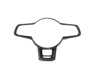 Steering Wheel Hub Overlay - Black Carbon Fiber