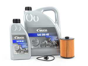 ES#2996251 - 03H115562KT10 - Oil Service Kit - With ECS Magnetic Drain Plug - Includes Mahle oil filter and Vaico 5w-40 oil - Assembled By ECS - Volkswagen