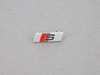 ES#3087060 - 8W0419685C - 'S' Steering Wheel Emblem  - Aluminum 'S' emblem located on the bottom of the steering wheel - Genuine Volkswagen Audi - Audi