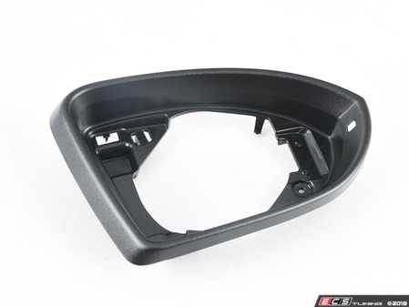 ES#2737241 - 5G0857602A9B9 - Exterior Mirror Trim - Right - Surrounds the passenger's side mirror glass - Genuine Volkswagen Audi - Volkswagen