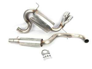 ES#3175549 - 252610B - Tiguan 2.0T 2.5" Cat-Back Exhaust System - Stainless Steel - 2.5" Stainless exhaust system with a single Borla muffler and twin 3" angle cut tips! - Techtonics Tuning - Volkswagen