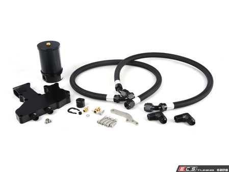 ES#2794088 - IEBACC2-BLK - Recirculating Catch Can Kit - Everything needed to add a catch can to your TSI using the OEM valve cover. - Integrated Engineering - Volkswagen