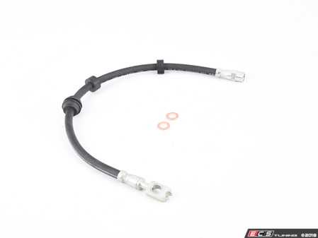 ES#3190733 - H381019 - Front Brake Hose - Priced Each - Hose located from hard line attached to body to front caliper - Dorman - Volkswagen