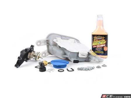 ES#2678366 - 06E121111ADKT3 - Cooling System Refresh Kit - Level 2 - Replace your thermostat, temp sensor, and expansion tank after performing a proper coolant system flush! - Assembled By ECS - Audi