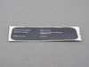 ES#1885163 - 01292167664 - HOMOLOGATION LABEL - Genuine MINI - MINI