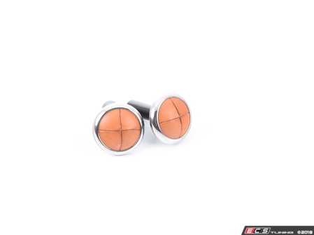 ES#3083509 - 82292358509 - Door Pin Set - Speedwell Blue / Leather Button - Add some MINI style to your stock door lock pins - Genuine MINI - MINI