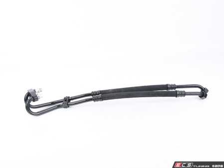 ES#38563 - 17212226381 - E34 M5 Oil Cooler Hose Assembly - Connects the oil filter housing to the oil cooler - Genuine BMW - BMW