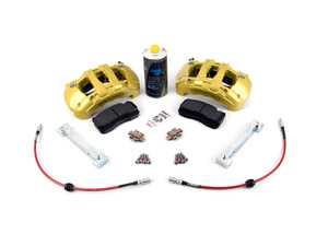 ES#3579266 - 341136462AKT4 - ECS BMW Performance 6-Piston Front Big Brake Kit - Give your BMW incredible stopping power with BMW Performance calipers from the 135i performance braking package, and ECS EP24 Enthusiast Performance pads - reuse existing 345mm (CSL/ZCP spec) rotors. - Assembled By ECS - BMW