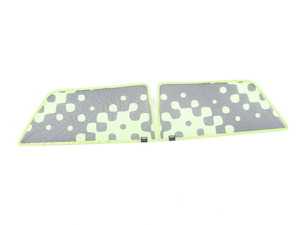 ES#2714997 - 51462353833 - Sun Blind Side Windows Vivid Green - Pair - Covers the interior side rear windows - Genuine MINI - MINI