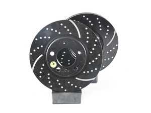 ES#2621585 - GD1793 - Front Brake Rotors EBC Slotted And Dimpled - Pair 12.08" (307x24) - Upgrade to a slotted / dimpled rotor for improved braking - EBC - MINI