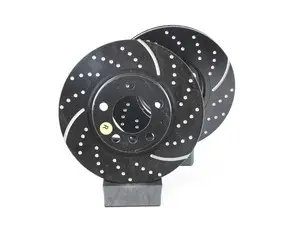 Front Brake Rotors EBC Slotted And Dimpled - Pair 12.08