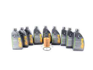 ES#2863115 - 6421800009KT - OM642 Bluetec Oil Change Kit - Featuring Mercedes-Benz 5W-30 Full-Synthetic Engine Oil - Genuine Mercedes Benz - Mercedes Benz