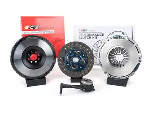  ECS Tuning Stage 2 Performance Clutch Kit with Lightweight Forged Steel Flywheel (18.85lbs)