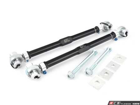ES#3537070 - SPLRTAELE9M - Titanium Series Adjustable Rear Toe Arms with Eccentric Lockout Kit - Pair - Dial in rear toe to eliminate premature tire wear and increase grip & handling performance. Eliminates stock eccentric bolt. Made in the USA! - SPL Parts - BMW