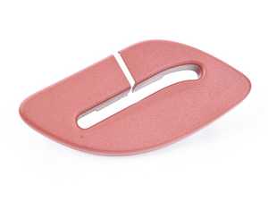 ES#2641676 - 52207266303 - Seat Belt Outlet Cover - Left - Vermillion Red - Genuine BMW - BMW