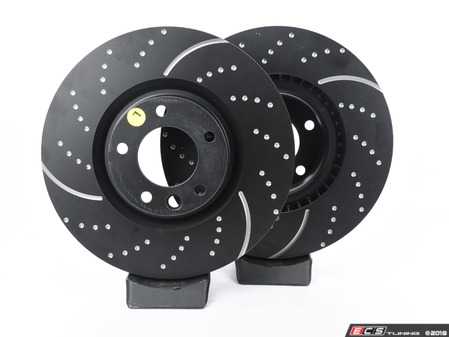 ES#2620492 - GD1695 - Front GD Sport Rotors - Pair  (368x69mm) - Upgrade to a slotted/dimpled rotor for improved braking - EBC - Volkswagen Porsche