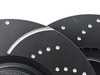 ES#2620492 - GD1695 - Front GD Sport Rotors - Pair  (368x69mm) - Upgrade to a slotted/dimpled rotor for improved braking - EBC - Volkswagen Porsche