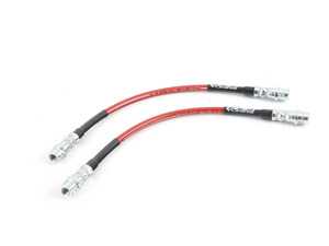 ES#3618878 - 001094ECS01 - Exact-Fit Stainless Steel Brake Lines - Front stainless reinforced lines for improved pedal feel and durability - ECS - Porsche