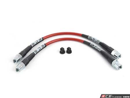 ES#3612502 - 027555ECS09 - Front Stainless Steel Brake Lines  - (NO LONGER AVAILABLE) - High quality reinforced lines for great looks and a more consistent pedal feel - ECS - 