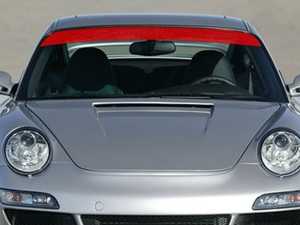 ES#2839804 - E45GLOSSBLK - Rennline Windshield Visor - Gloss Black - Designed specifically for your vehicle's windshield - Rennline - Porsche