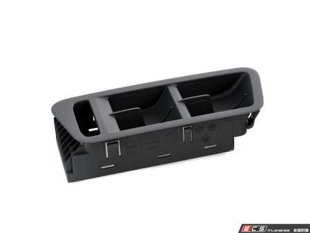 ES#2744090 - 5GM867255A81U -  Driver Side Door Switch Trim - Titan Black  - Trim that goes around the window switch and locking switch - Genuine Volkswagen Audi - Volkswagen