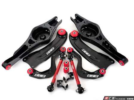 ES#3624306 - 017697ECS05KT - Performance Rear Control Arm Kit - Refresh your rear suspension with new control arms featuring pre-installed ECS Poly. Bushings & Adjustable Toe Arms - ECS - Volkswagen