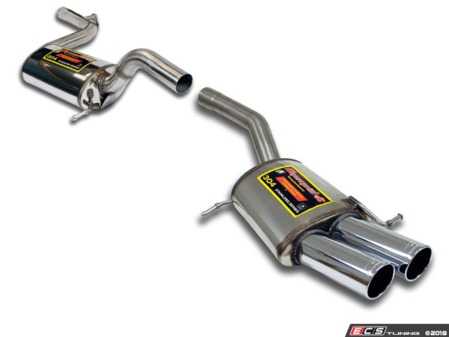 ES#3638954 - 889036KT - 2.5" Cat-Back Exhaust System - Resonated  - Complete stainless steel system with dual 90mm round tips - Supersprint - Volkswagen