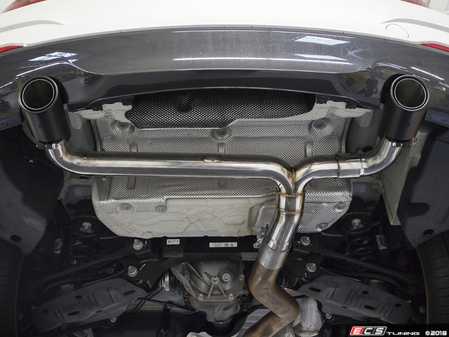 ES#3639197 - SBMWM235MBEAB - M235 Muffler Bypass Axleback Exhaust System With Tips  - Change your M235i from mildly aggressive to wildly visceral with a muffler delete from Fabspeed! - Fabspeed - BMW