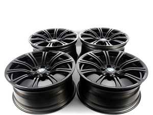 ES#3027288 - TMS2963 - 19" BMW Style 220 Jet Black Staggered Wheel Set  - 19x8.5 ET29/ 19X9.5 ET23 - Genuine BMW - BMW
