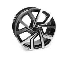 ES#3639409 - 673-1KT1 - 18" Style 673 Wheels - Set Of Four - (NO LONGER AVAILABLE) - 18"x8" ET45 66.6CB 5x112 - Black/Machine Face - Alzor - 