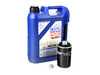 ES#2817348 - 2332KT7 - Premium Oil Service Kit  - Includes Hengst oil filter and LIQUI MOLY Leichtlauf High Tech 5w-40 oil - Assembled By ECS - Audi