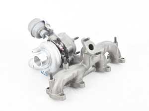 ES#3604897 - 03G253014R - Turbocharger With Exhaust Manifold - Recirculates exhaust gases for increased power - BorgWarner - Volkswagen